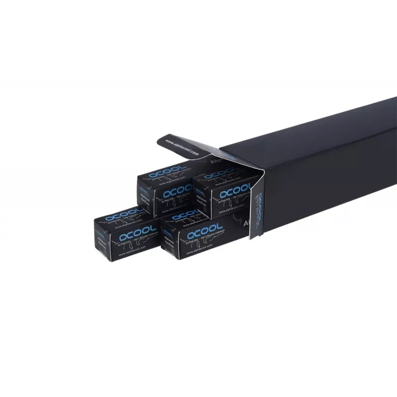 Tubo para sistema de refrigeración líquida de PC Alphacool 18443 — acrílico, Ø 16 mm, longitud 60 cm, rosca Ø 13 mm, transparente