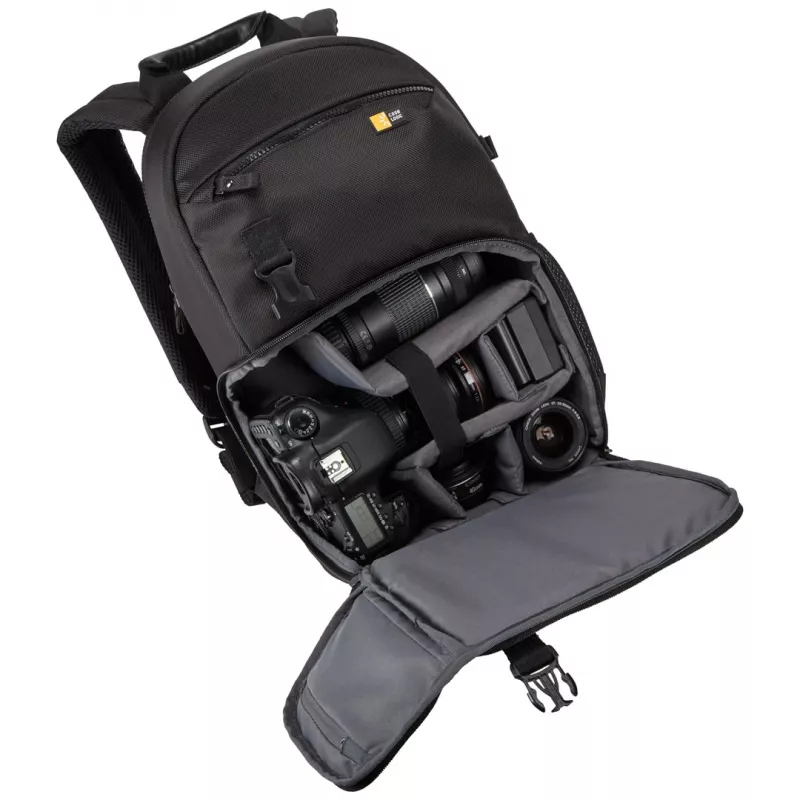 Mochila para cámara de uso compartido Case Logic Bryker negra de poliéster