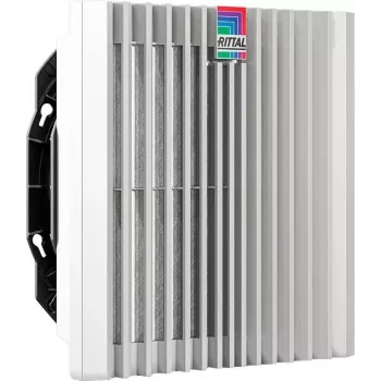 Kit de ventilador Rittal SK 3241.810 — ventilador AC integrado, caudal de aire 245 m³/h, carcasa de plástico, gris