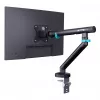 Soporte de monitor DIGITUS Single Design para pantallas de hasta 35 pulgadas, pinza, 10 kg, VESA 75x75–100x100, inclinación -45–90°