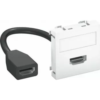 OBO Bettermann Soporte multimedia HDMI 45x45mm blanco puro MTG-HD F (6104826)