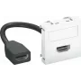 OBO Bettermann Soporte multimedia HDMI 45x45mm blanco puro MTG-HD F (6104826)