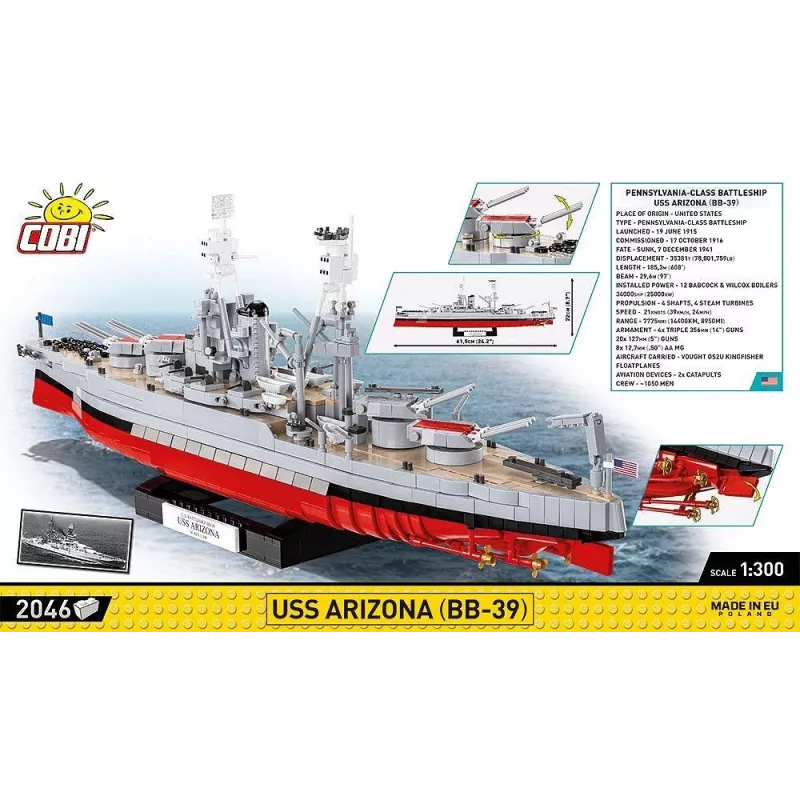 Bloques USS Arizona BB-39 2046 piezas