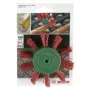 Bosch Cepillo de abanico para taladros, hilo de nailon con corindón K80, 100 mm, vástago de 6 mm (2609256543)
