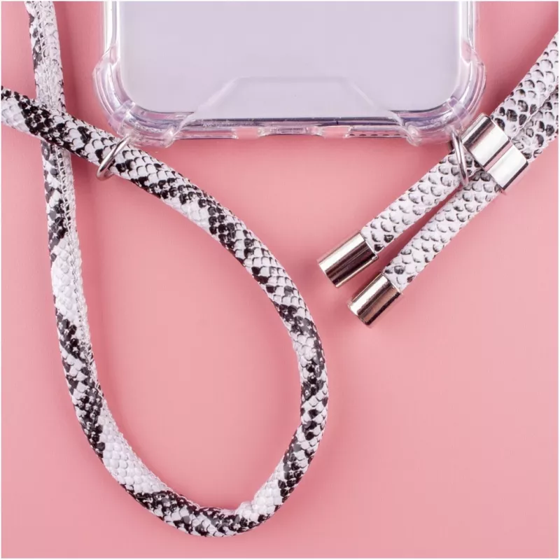 Collar Lookabe Snake Edition para iPhone X/Xs — accesorio con colgante plateado