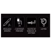 Luz LED de neón para espejo MANTA MASNL130PK Style Neon Lights BEAUTY, acento rosa, iluminación decorativa para espejo