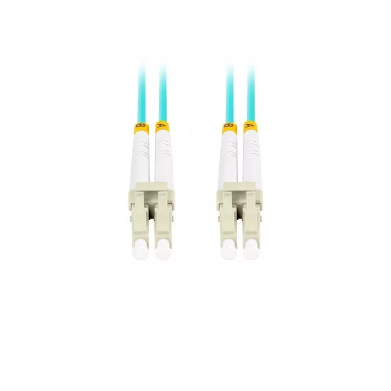Cable de fibra óptica LANBERG FO-LULU-MD31-0010-TQ 1 m OM3 LC–LC Aqua