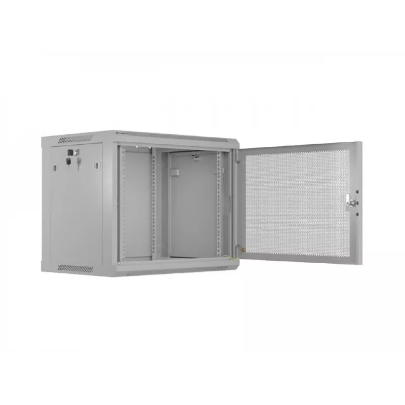 Armario rack de pared 19 9U 600X 450 gris perforado