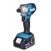 Atornillador de impacto a batería Makita DTD156RTJ 2500 RPM verde