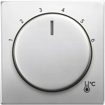 Busch-Jaeger 1794 R-866 Placa embellecedora para soporte y conector hembra de sensor acero inoxidable (2CKA001710A4203)