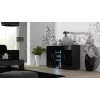 Aparador Cama SOHO S7 120 cm Negro Brillo