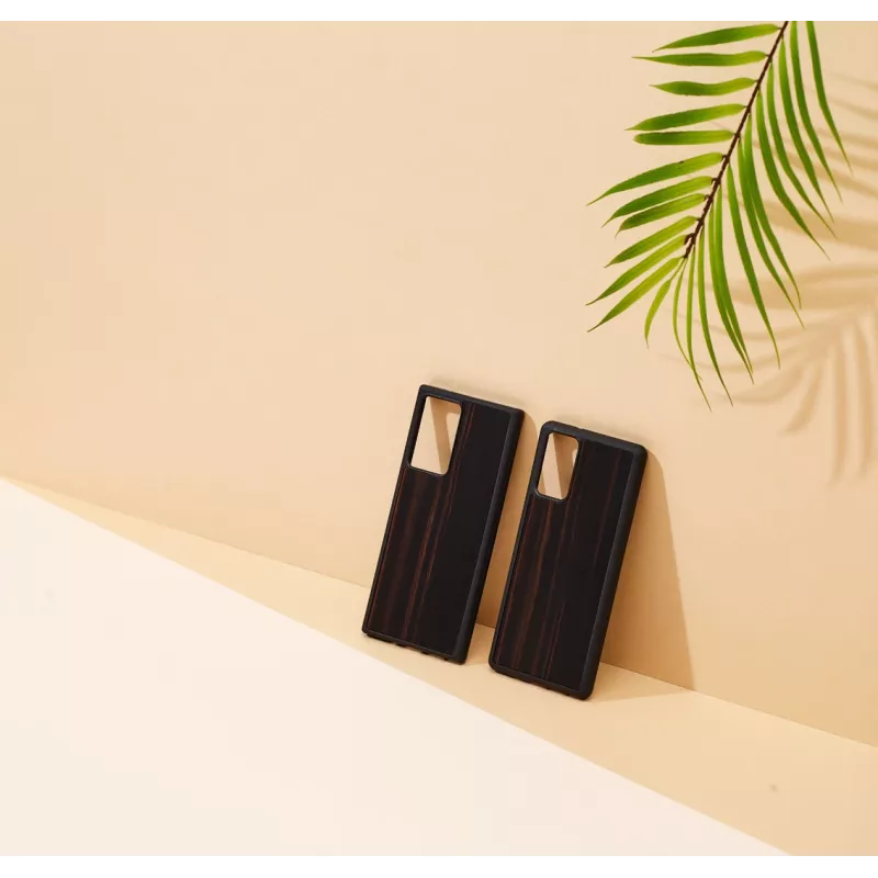Funda protectora Man and Wood para Samsung Galaxy Note 20 — Ebenholz negra