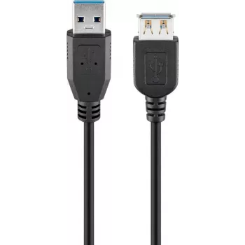Goobay Cable alargador USB USB 3.0 m negro - conector macho USB 3.0 Type-A > USB-3 (74149)