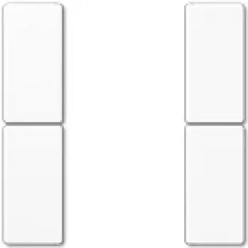 Juego de teclas JUNG, 2 teclas completo A 502 TSA WW - juego de teclas 2 teclas