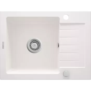 Fregadero de granito de 1 cubeta con escurridor