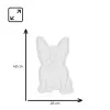 Luz de neón MANTA Manta SNL66WH French Bulldog White — letrero de neón LED decorativo con forma de bulldog francés