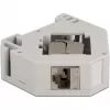 Delock - adaptador modular - montaje en carril DIN - CAT 6a - STP - gris - 1 conexión (86014)