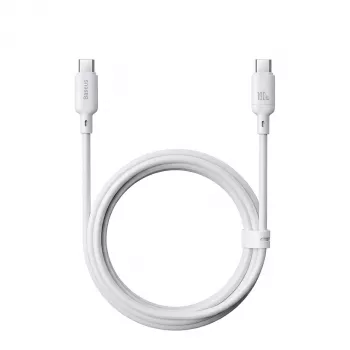 Cable USB tipo C Baseus Silky Series 100W 2 m blanco