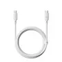 Cable USB tipo C Baseus Silky Series 100W 2 m blanco