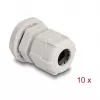Prensaestopas M16 DELOCK, Plástico, gris, pack de 10