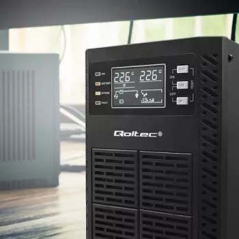 SAI Qoltec 52281 sistema de alimentación ininterrumpida doble conversión (online) 2 kVA 2000 W 3 salidas AC