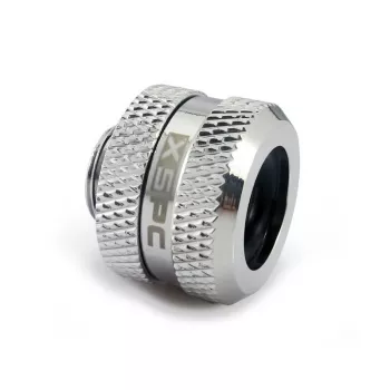 Conector XSPC G1/4 a tubo rígido de 14mm, cromado - 8 unidades