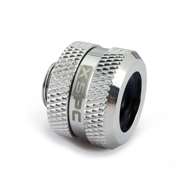 Conector XSPC G1/4 a tubo rígido de 14mm, cromado - 8 unidades