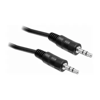 Cable de audio DeLOCK 84438 5m 3,5 mm macho a macho Negro