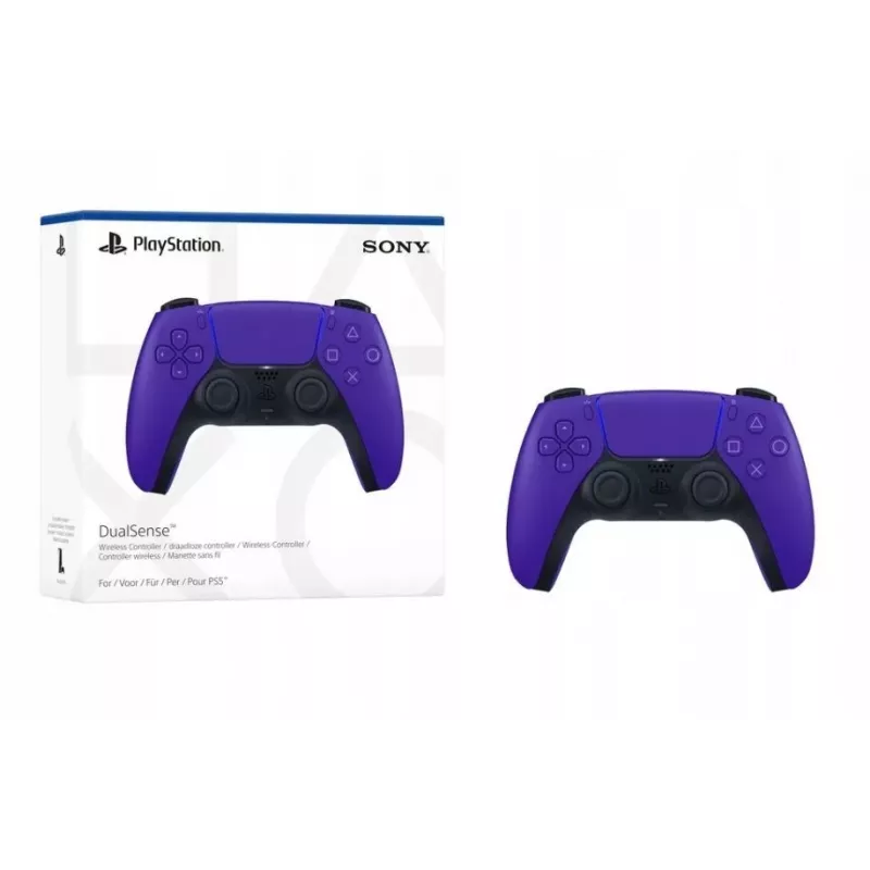 Mando Sony DualSense mando inalámbrico para PlayStation 5 — Morado, respuesta háptica, gatillos adaptativos, altavoz integrado, batería de Li-Ion