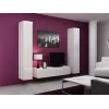 Conjunto de armarios de salón Cama VIGO 9 blanco/blanco brillante
