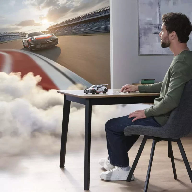 Puzzle 3D Ravensburger Iconics Porsche 911 GT3 Cup – kit de maqueta
