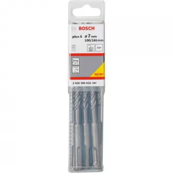 Broca, Bosch SDS-plus-5, 165 mm de longitud, vástago SDS-plus
