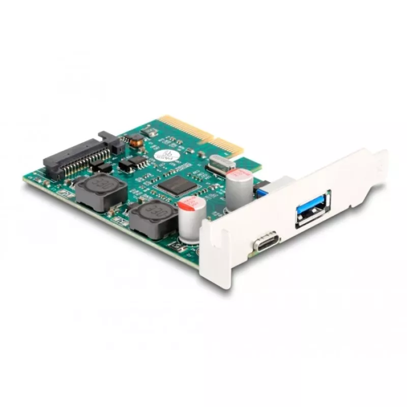 DeLOCK Tarjeta PCI Express x4 1 x USB Type-C 1 x USB Type-A 10 Gbit/s
