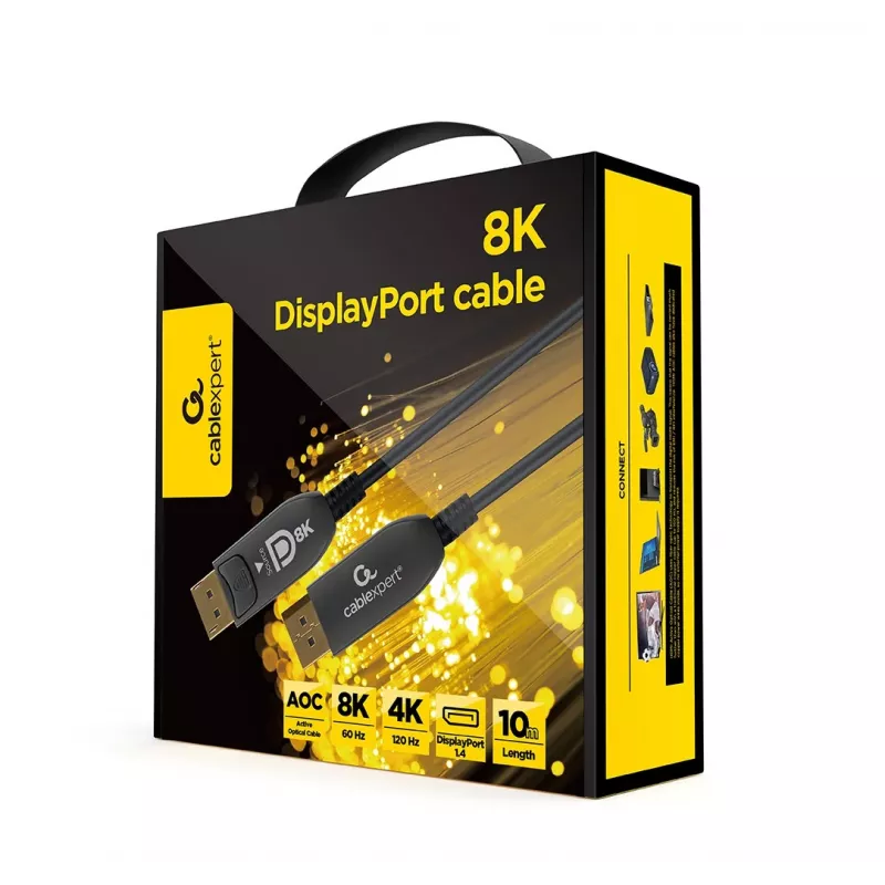Cable DisplayPort Gembird CC-DP8K-AOC-10M 10 m negro