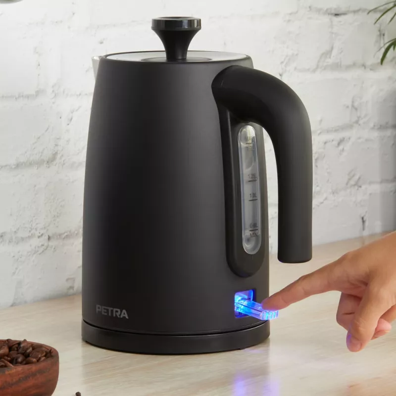 Hervidor Petra 1,7 l 3 kW negro mate