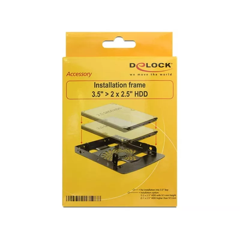 Kit de montaje DeLOCK 18198 negro