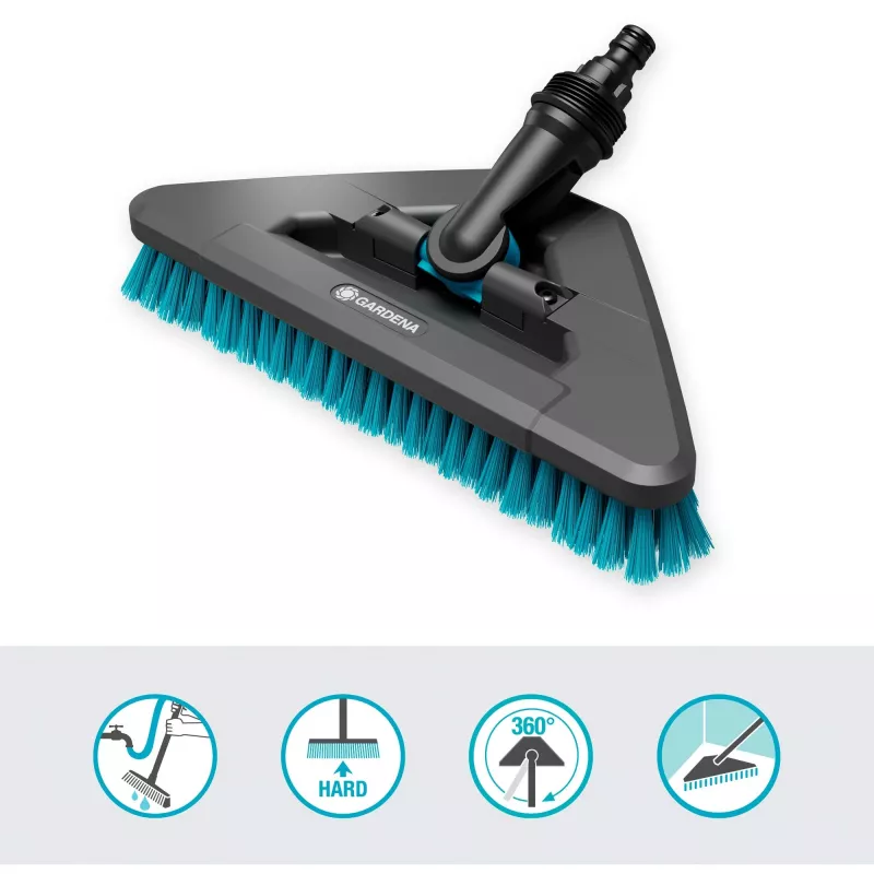 Gardena Cleansystem cepillo con mango hard flex, 18814-20