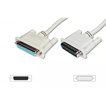 Digitus cable alargador de transferencia de datos D-Sub25/M - D-Sub25/H
