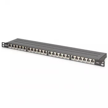 Patch Panel Digitus CAT 6 Class E High Density apantallado negro