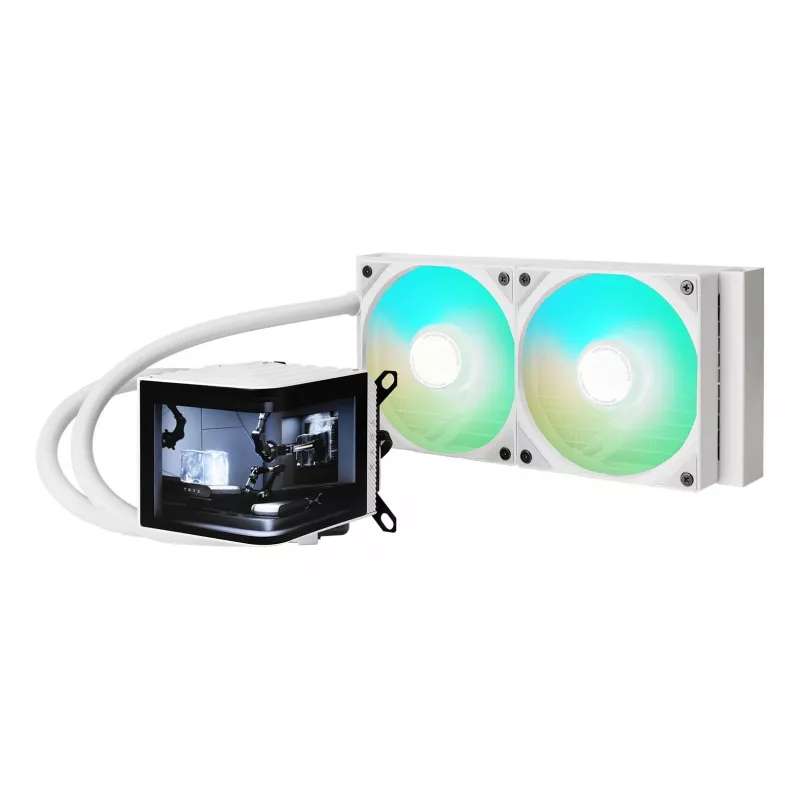 Kit de refrigeración líquida para procesador TRYX PANORAMA ARGB 240 12 cm blanco 1 ud.
