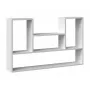 BILBAO 4P Estante colgante 100x16x60 cm, Blanco