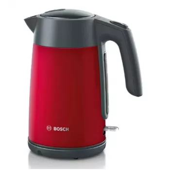 Hervidor eléctrico Bosch TWK7L464 – capacidad 1,7 L, 2400 W, rojo, carcasa de plástico