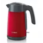 Hervidor eléctrico Bosch TWK7L464 – capacidad 1,7 L, 2400 W, rojo, carcasa de plástico
