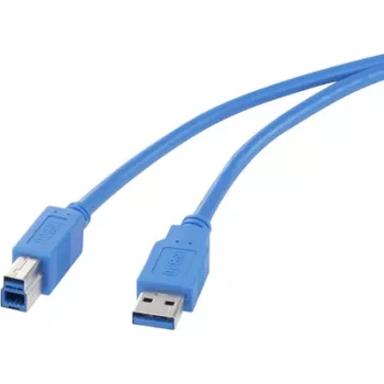 Cable USB Renkforce USB Type-A a Type-B 3.0, longitud 1,8 m