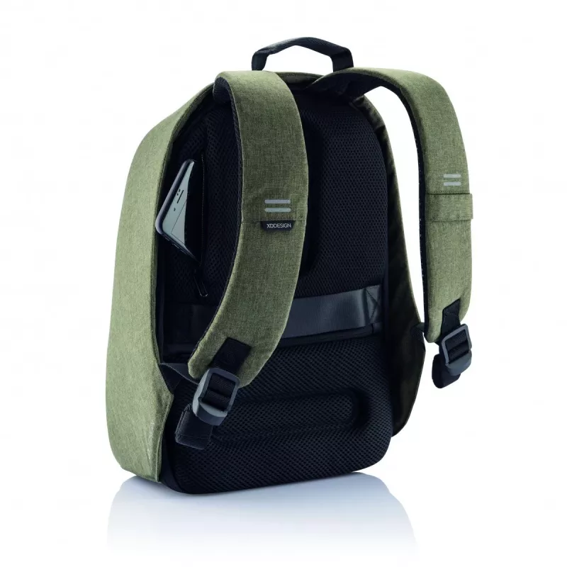 Mochila casual XD-Design Bobby Hero Small verde de piel PU