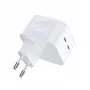 Cargador CHOETECH 2x USB Type-C, 35W, PD3.0, QC3.0