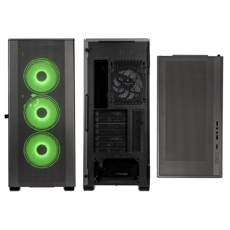 Caja Midi Tower Kolink Stronghold Prism gris