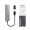 GRAUGEAR G-HUB2A2C-AC Hub interfaz USB 3.2 Gen 1 (3.1 Gen 1) Type-A + Type-C 5000 Mbit/s plata