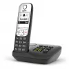 Gigaset A690A - Teléfono analógico/DECT - Terminal inalámbrico - Manos libres - 100 entradas - Negro (S30852-H2830-B101)