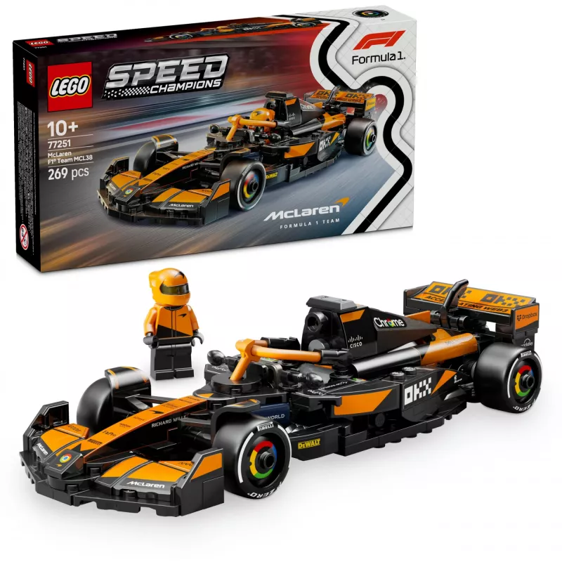 LEGO SPEED CHAMPIONS 77251 McLaren F1 Team MCL38 Coche de carreras